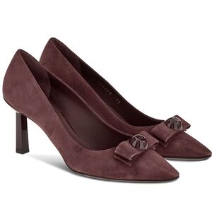 SALVATORE FERRAGAMOKATRIN WOMENS FAUX SUEDE POINTED TOE PUMPS sz 9.5 B